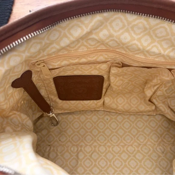 Brighton Brown Woven Tote Bag - Picture 3 of 4